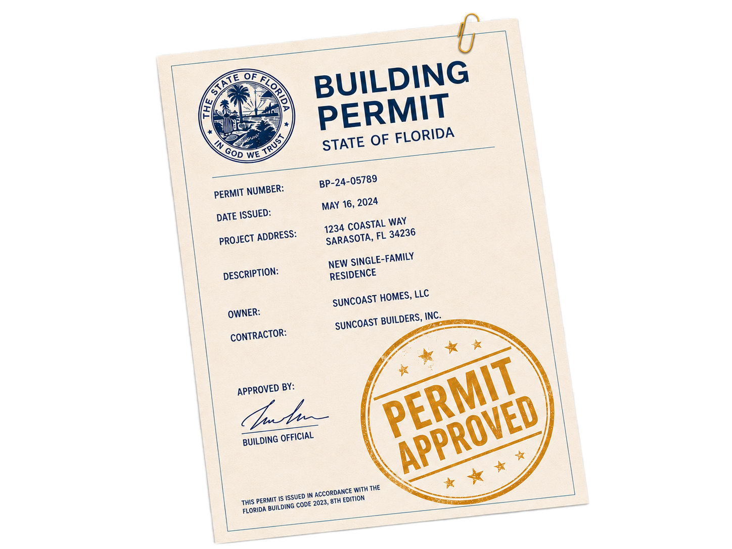 Building permit inspection